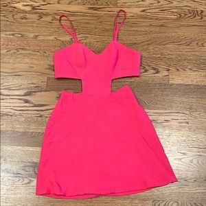 Naven Hot Pink Cut Out Mini Dress - size 0